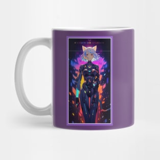 Anime Cute Cat Girl | Quality Anime Girl Artwork | Sci-Fi Manga Girl Anime Art Mug